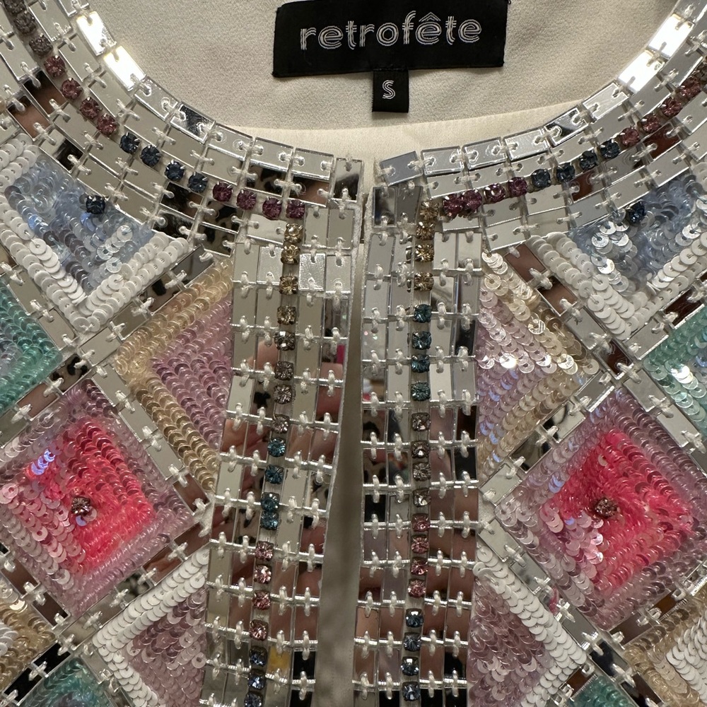 Retrofete embellished jacket - NWOT - Size small - Picture 4 of 6
